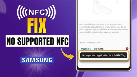 no supported app for nfc tag samsung|nfc tag not supported.